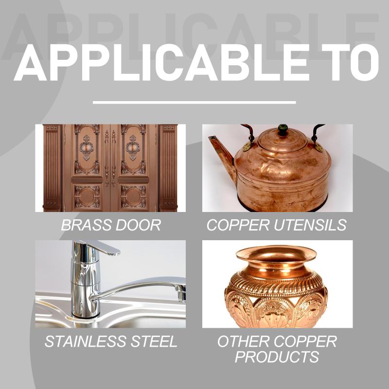 Brass Copper Metal Cleaner Nonabrasive Tarnish Remover and Shining Restorer for Home Decor Ornaments Jewelry and Crafts