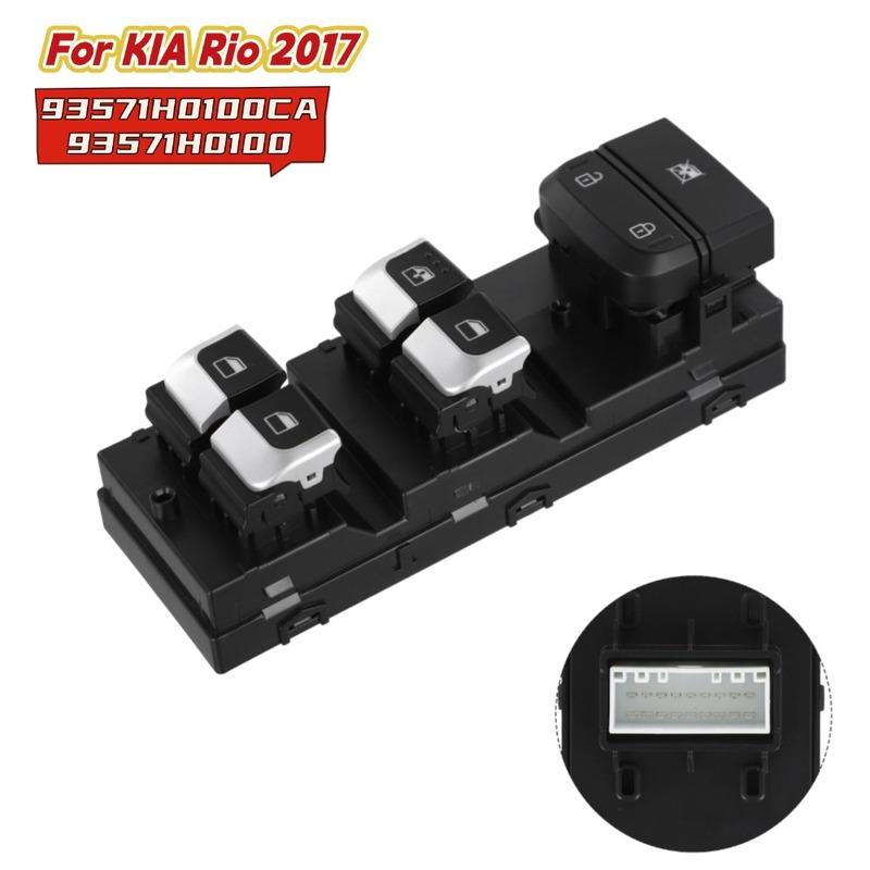 93571H0100CA Front Left Door Glass Lift Control Switch For RIO 2017 For RIO 4 Lift Control Main Switch Button Car Interior Parts