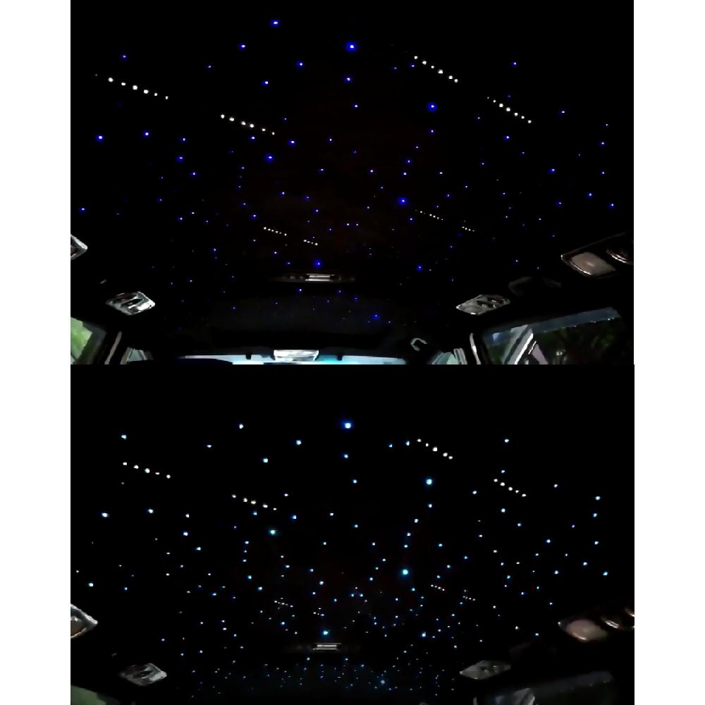 16W RGBW Fiber Optic Stars Car Roof Ceiling Meteor Light Kits APP Remote Control