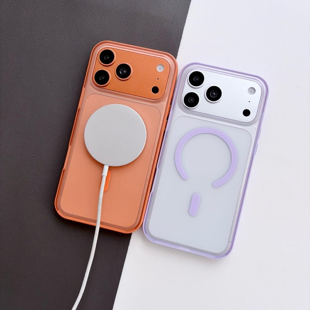 Applicable To Apple 17Promax Mobile Phone Case, Skin-sensitive Magnetic Suction iPhone16PM Simple and Transparent 15 Anti-drop Protective Case
