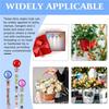 M-Modern-DIY Garden Beaded Stakes Wands Parts Kit Include 8 Pcs 8/32 Inch 12 Inch Threaded Rods, 8 Pcs Hex Nuts And 8 Diamond St