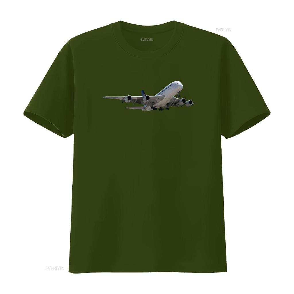 Air France Airbus A380 Flugzeug T-Shirt für S M L XL XXL vintage gewaschen atmungsaktiv homme Unisex Designer Kleidung