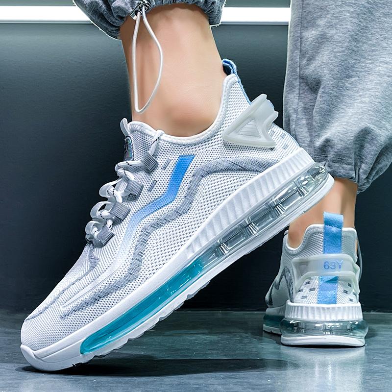2022 Breathable Men Shoes Fashion Mesh Running Shoes Air Cushion Fitness Training Shoes Comfortable Walking Shoes Zapatos Hombre