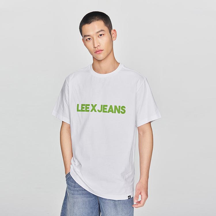Lee T-Shirts Unisex White Crew Neck Moderate LUT0098404LE00FK14000