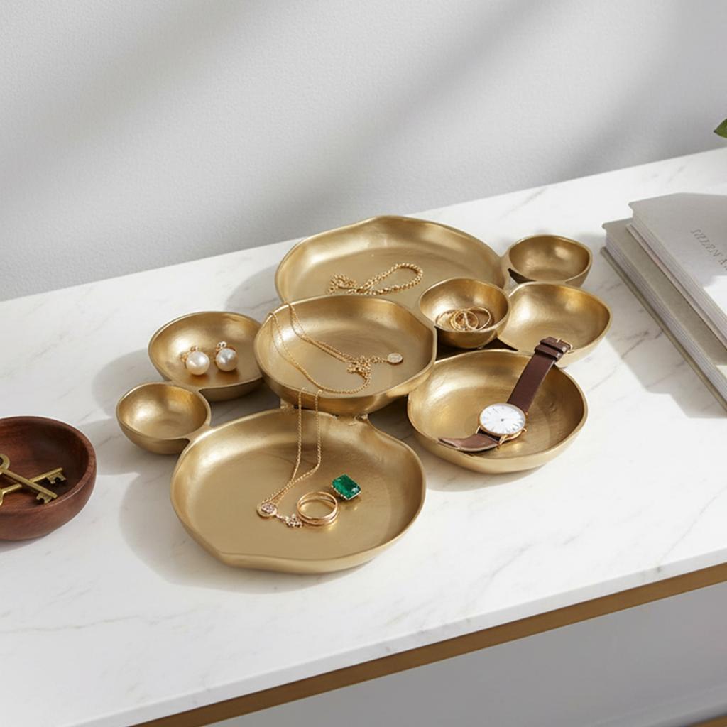 9 Grid Cluster Serving Tray Elegant Snack Tray Snack Serving Dish for Chip & Dip Nuts Appetizers & Entertaining