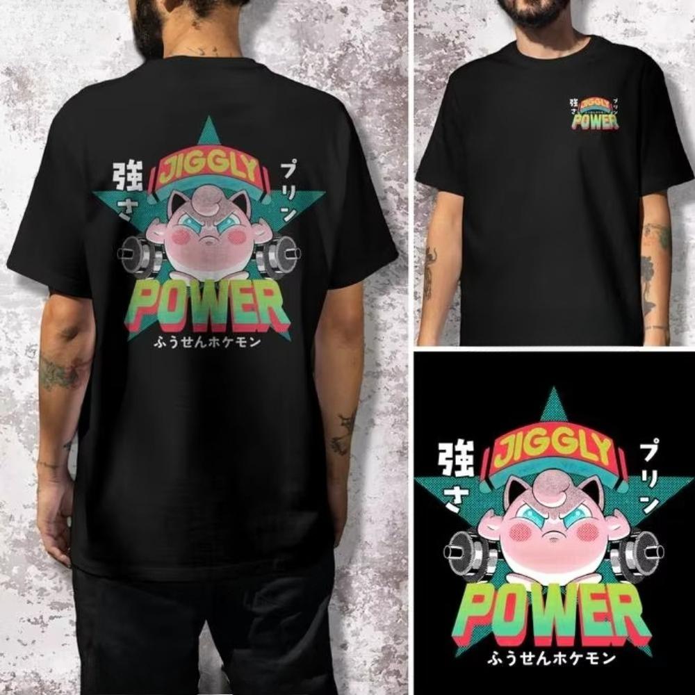 2025 Summer Pokmon Anime Popular Characters Cotton Printed Tshirt Unisex Harajuku Loose Casual Versatile Shortsleeved