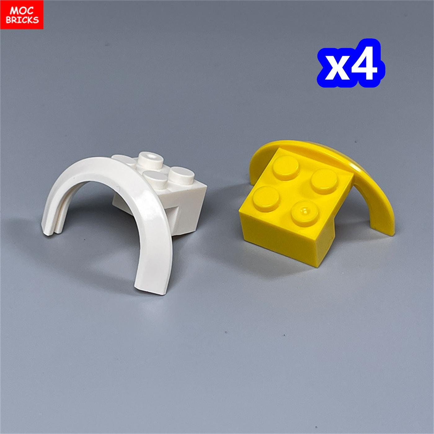 

MOC Bricks 50745 Mudguard 4 x 2 1/2 1 2/3 featuring Arch Round Vehicle Car Attachments Assembled Constructing Blocks Playthings Children Dolls