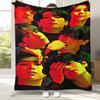Fashion B-BTS Kpop Flannel Blanket,Ultra Soft Warm Plush Throw for Home Bedroom Bed Sofa Cover Office Camping Picnic Gift