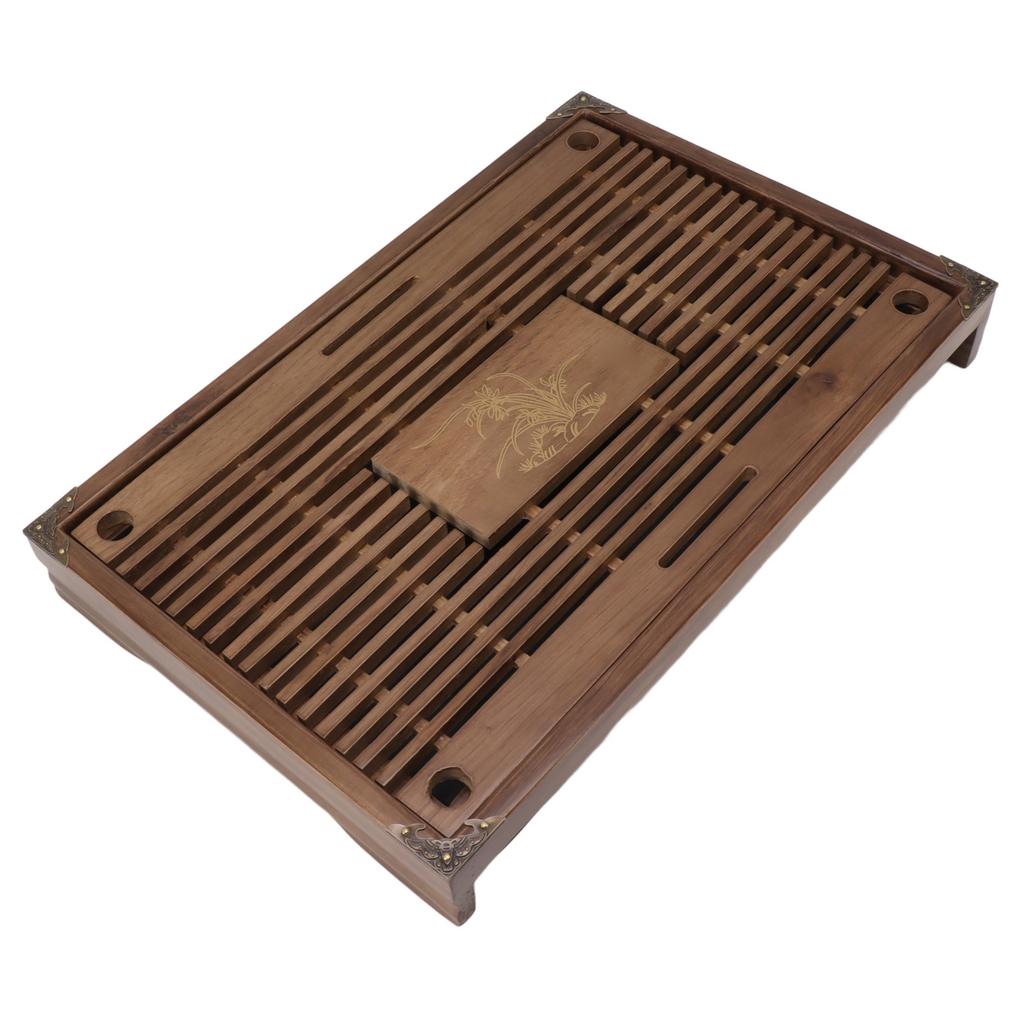 Gongfu Tea Tray Water Storage Drainage Home Decoration Ornament Serving Tray for Office