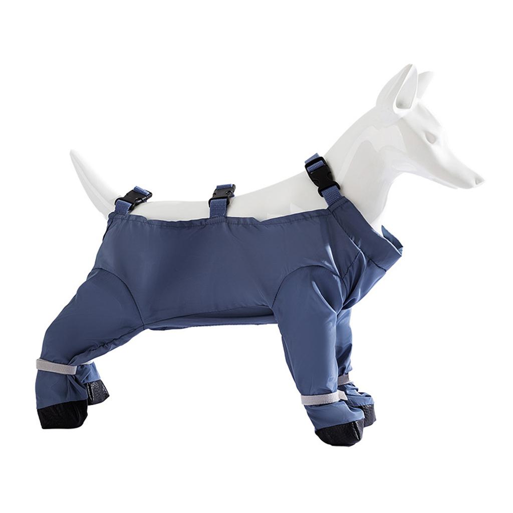 Adjustable Dog Leg Covers Comfortable Dustproof Waterproof Cloth Pants with Foot Cover for Pet Outdoor Walking Camping