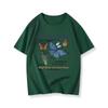 Women's Loose-Fit Butterfly Retro Crew Neck T-Shirt, Summer 2025 Trend
