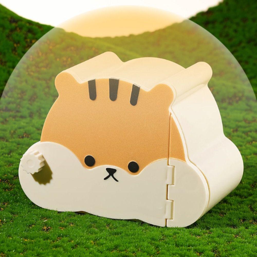 Cartoon Hamster Hideout House Washable Magnetic Door Hamster Hide Cave Viewing Window Small PetSleeping Nest for Hamster Cage