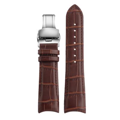 Classic 22/23/24mm Genuine Calf Leather Watchband Watch Band Strap for Tissot Watch T035627/617/407 Series Watch Band Butterfly Buckle