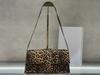 2024 Women's Genuine Leather Leopard Print Underarm & Crossbody Bag - Fashionable Versatile Handbag