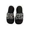 Sense Sequined Muffin Bottom Slippers Women's Summer Wear One Word Women's Platform Sandals Semi-cool Slippers New