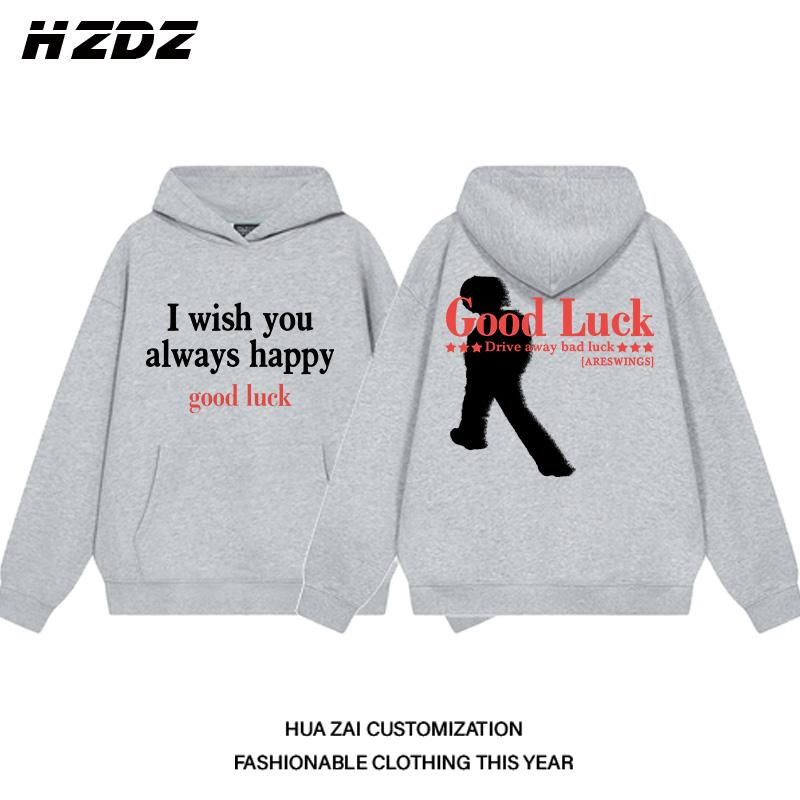 

American street style handsome letter print autumn and winter hooded sweatshirt men s loose versatile casual long-sleeved top 3XL