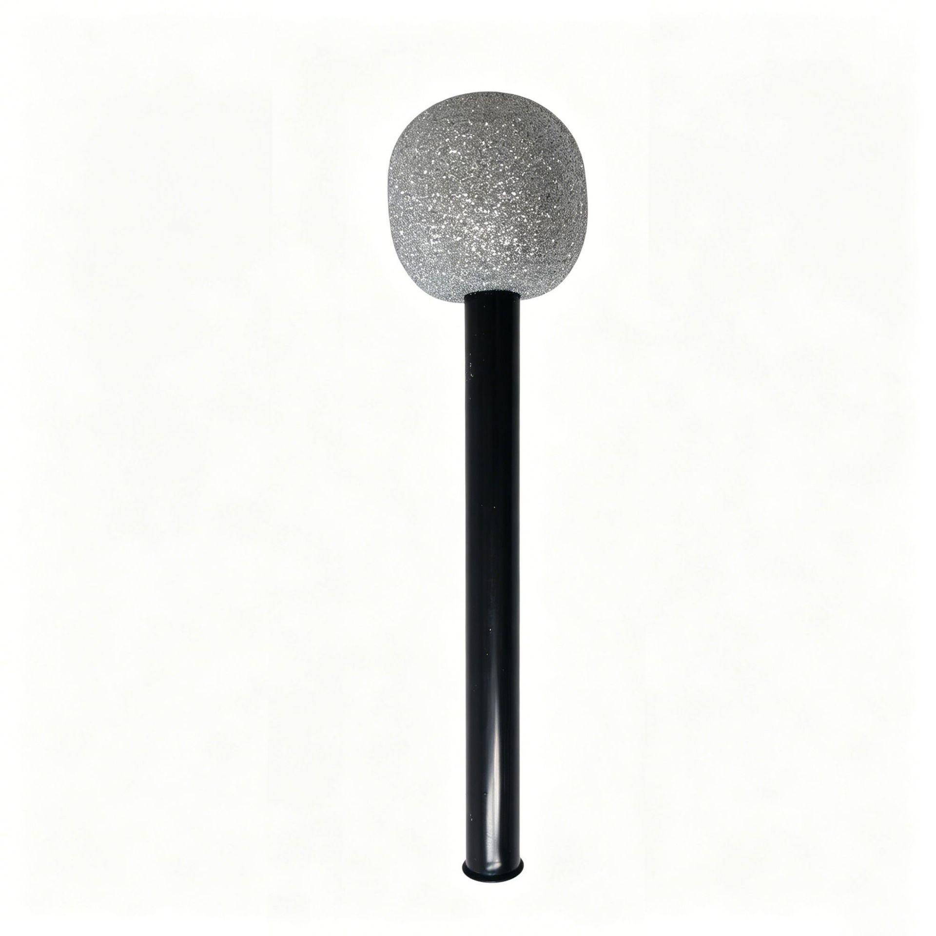 Halloween Gold & Silver Fake Microphone - Fun Party Prop for Kids 27*6 cm