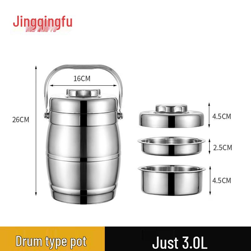 

Stainless Steel Multi-Layer Thermal Lunch Box