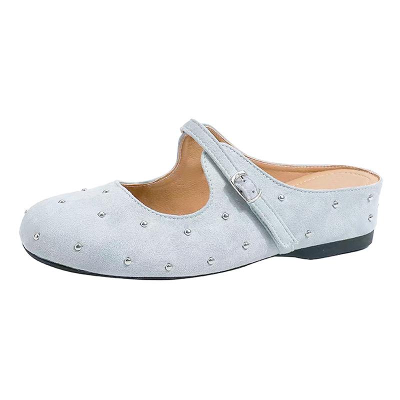 Casual One-word Ballet Shoes, Shallow Mouth Round Head Flats, Spring and Summer New Mary Jane Single Shoes
