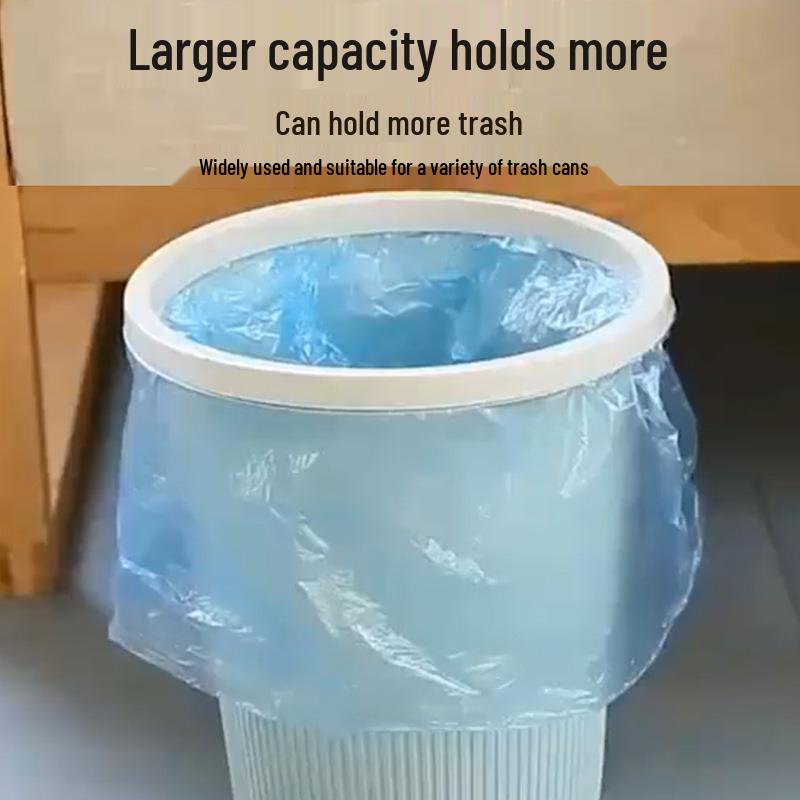 Disposable Tear-off Flat-mouth Trash Bags for Kitchen & Bathroom