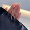 Trend Long Wire Tassel Thread Chain Climb Star Pendants Drop Earrings Women'S Straight Hanging Earrings Jewelry