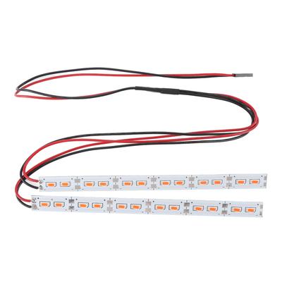 24 LEDs Chassis Light Aluminum Alloy Decorative Light Bar for 1 10 1 8 Scale RC Model On Off Road Car Red Light