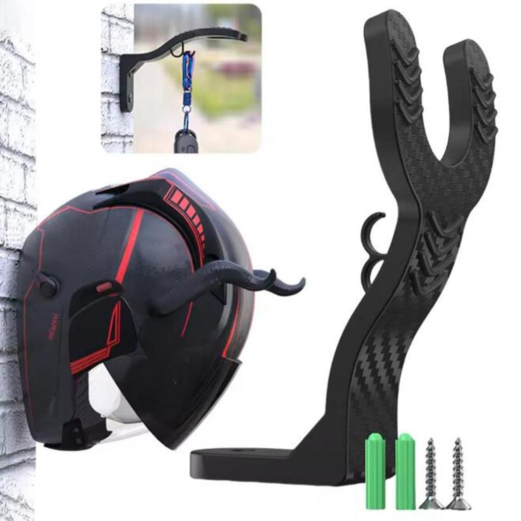 Bike Helmet Rack Wall Mounted Helmet Can Be Hung Without Punching Hat Storage Holder Motorcycle Safety Hat Hanging Rack Hook