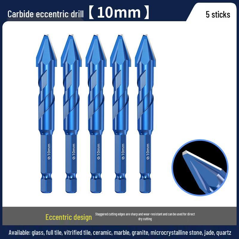 Blue Victory Super Hard Angled Tile and Concrete Drill Bit Set