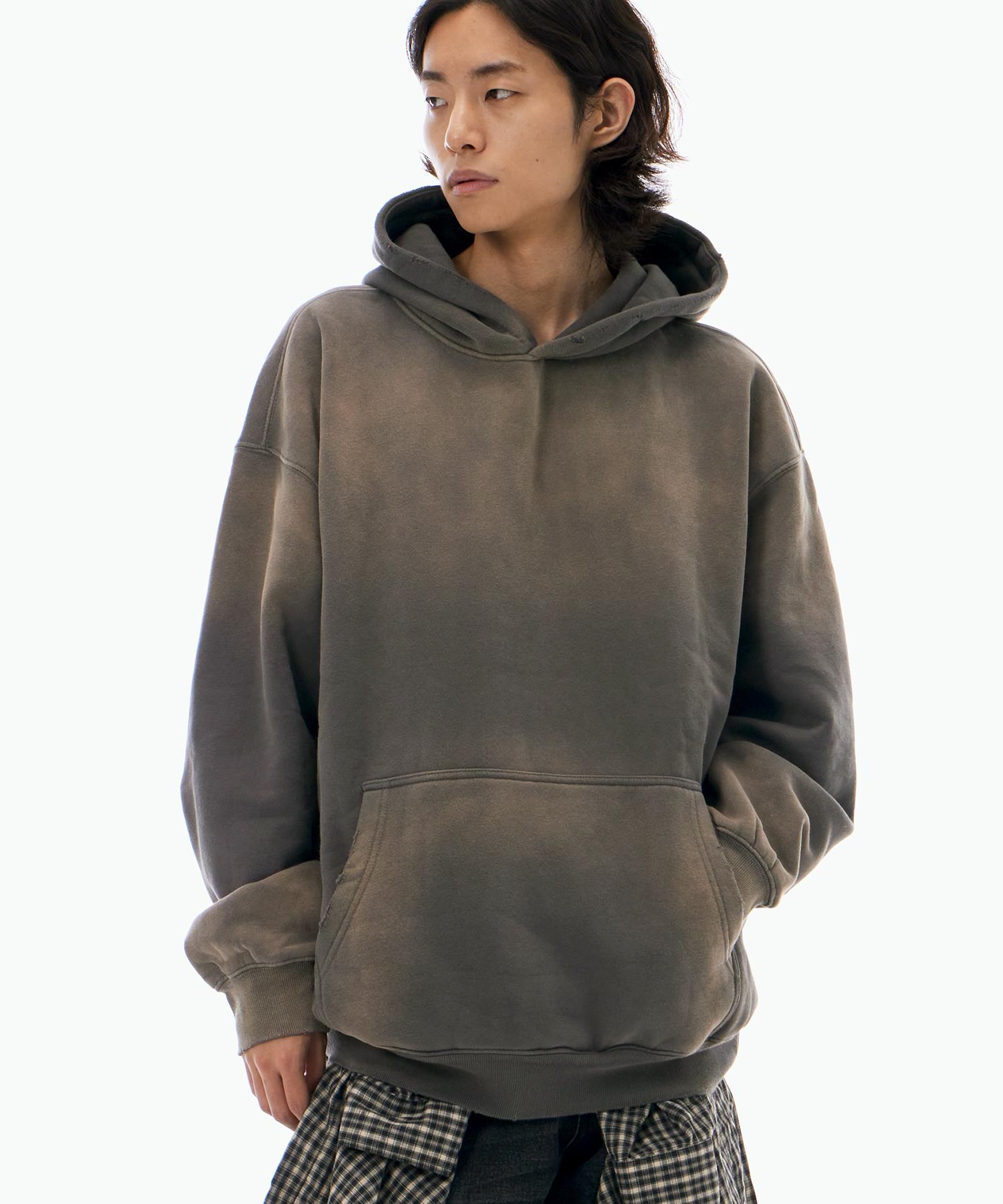 Biel Dust Washed Hoodie Mud M