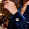 Modische Knopfabdeckungen Für Damenblusen Kunstperlenlegierung Blume Elegant Haushaltsbedarf Knopfabdeckung Manschettenknöpfe Für Formelle Bankette