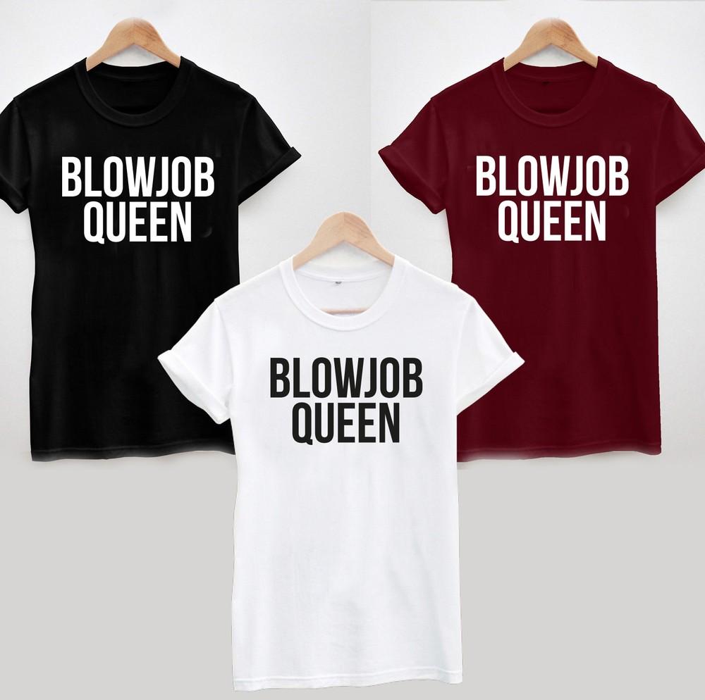 

BLOWJOB QUEEN T-SHIRT - COOL FUNNY RUDE HEN TOP TEE Unisex T-Shirt XXXL