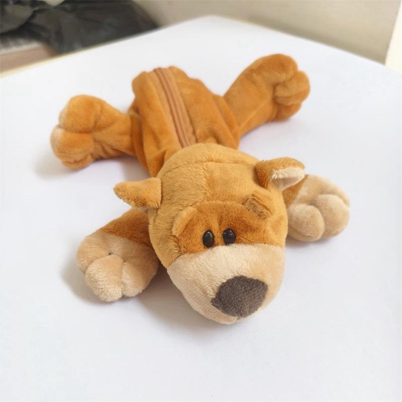Cute Capybara Plush Pencil Case - High-Value Stationery Storage Bag for Students and Office Use
