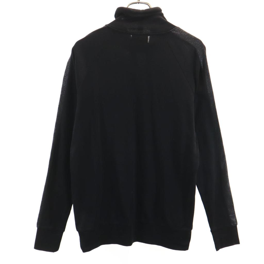 Emporio Armani Long Sleeve Mock Neck Cut S Black Men's Used