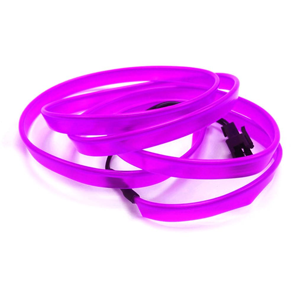 5M Flexible Neon Light Car EL Wire Rope Tube LED Strip Waterproof Party Decor Lamp With 12V Controller