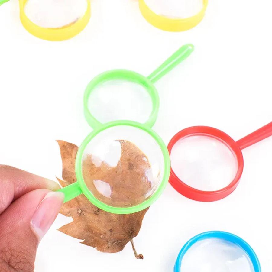 12/24/48pcs Mini Magnifying Glass Office Study Portable Stationery for Outdoor Nature Observation Newspaper Magazine Reading XJM