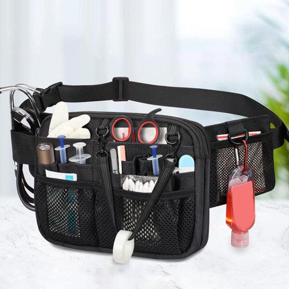 Large-capacity Nurse Pouch Waist Bag Adjustable Nursing Organizer Belt Bag Tool Organizer