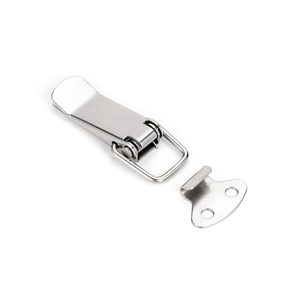 4/10 STÜCKE Mini Edelstahl Schrankboxen Federbelasteter Riegel Verschluss Knebelklemme Haspelschloss Für Truhe Box Geschenk Koffer Verschluss Schnalle