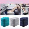 Versatile Adjustable Inflatable Foot Rest Cushion Plush Velvet Travel Footstool Jp-003