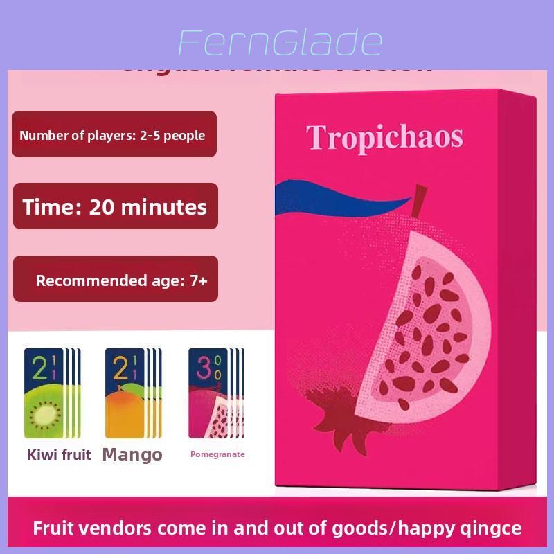 Tropichaos Card Game For 2 To 5 Players With Fun Play And Easy Rules