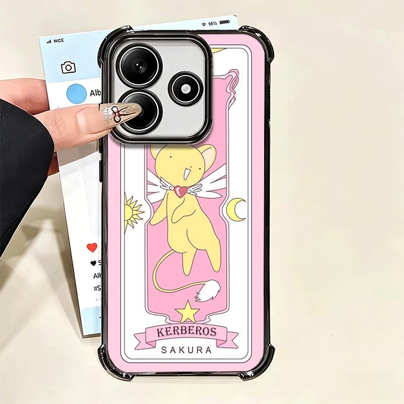 Cardcaptor Sakura Cute Girl Plating Phone Case For Xiaomi Poco X5 X6 X7 X8 Pro Max F8 Ultra F7 M8 M7 M5S Redmi 15C 15 14C 13C 13