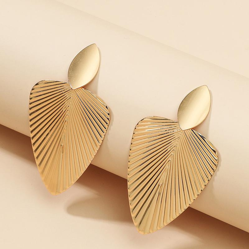 Vintage Punk Geometric Exaggerated Simple Geometric Metal Earrings Women'S Party Jewelry Accessories