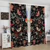Vintage William Morris Curtains Watercolor Flower Bird Art Style Print Window Treatment Living Room Bedroom Blackout Made Of Polyester Decor