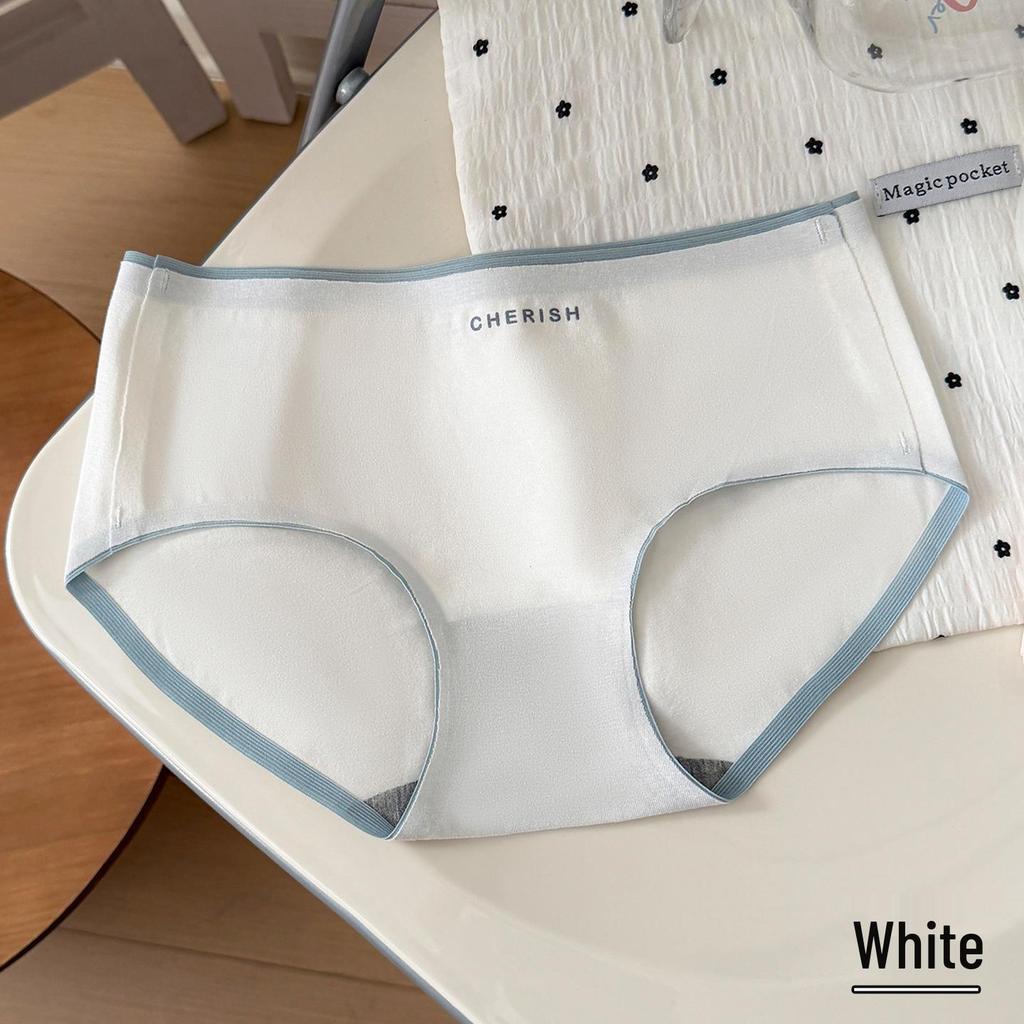 Japanska Söta Sömlösa Damunderkläder i Bomull med Färgblock och Andningsförmåga, Triangelformade