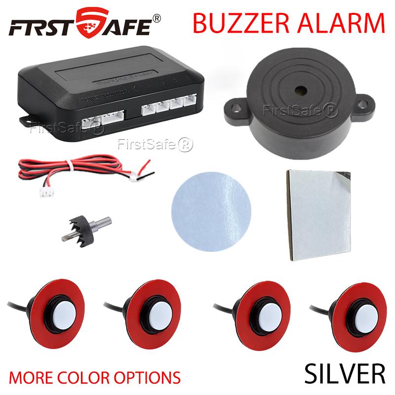 Parking Sensor 6 Colors 16.5mm Flat Sensor Reverse Radar Sound Buzzer Alarm Sound
