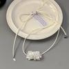 Ins Wind Camellia Strap Necklace Women's Versatile Collar Neck Strap Choker Neck Chain Summer