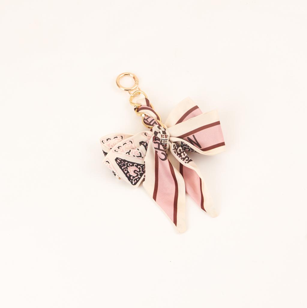 Women's Ribbon Bow Fashion Weaving Silk Scarf Keychain Pendant Keyring Charm Bag Car Keychain Keychain Accessories