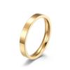 Minimalist 3MM Stainless Steel Stackable Ring with Neutral and Cool Style for Men and Women