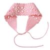 Fascia in maglia floreale estiva Turbante elasticizzato Fascia per capelli con fiore all'uncinetto Copricapo Bandane Per Ragazze Donne Accessori per capelli