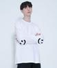 GRAVER [Unisex] Elbow Drawing Smile Long Sleeve_White