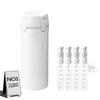 4-in-1 TSA Travel Bottles – Leak-Proof Pump & Squeeze Dispensers for Shampoo, Lotion, Conditioner – Refillable Toiletry Containers with Labels